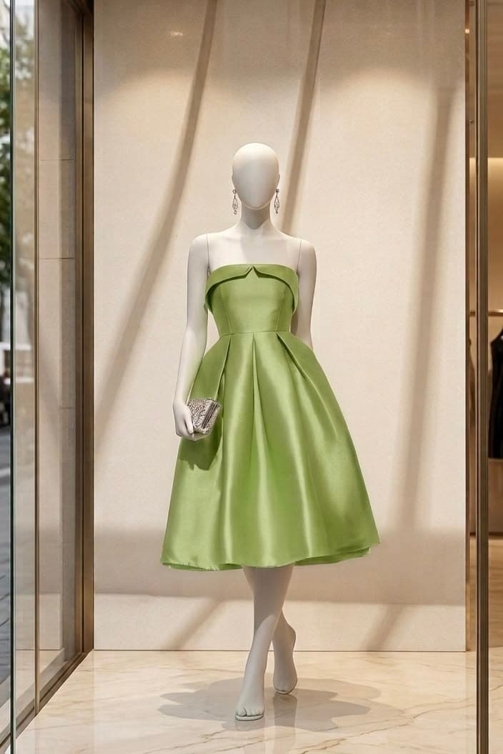 Graduation dress on mannequin