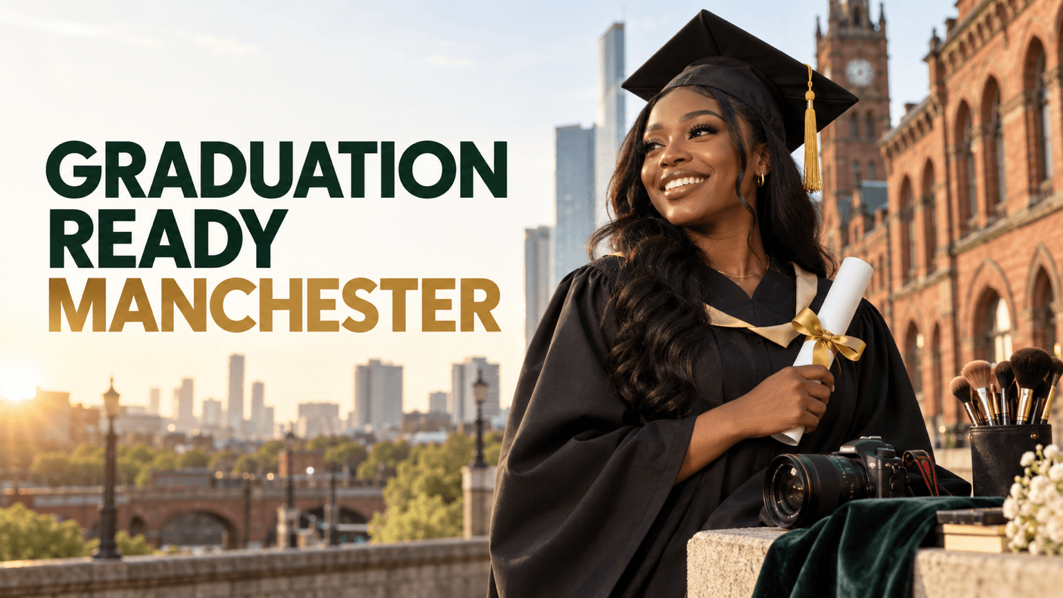Graduate celebrating in Manchester